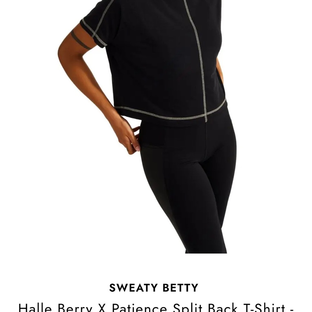 Halle Berry X Sweaty Betty Patience Split Back Tee